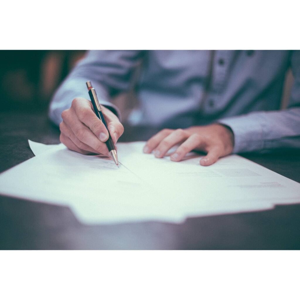 signing contract